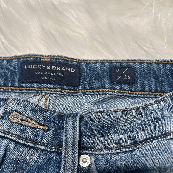LUCKY BRAND Denim ripped shorts SIZE 0/25 - Picture 9 of 9